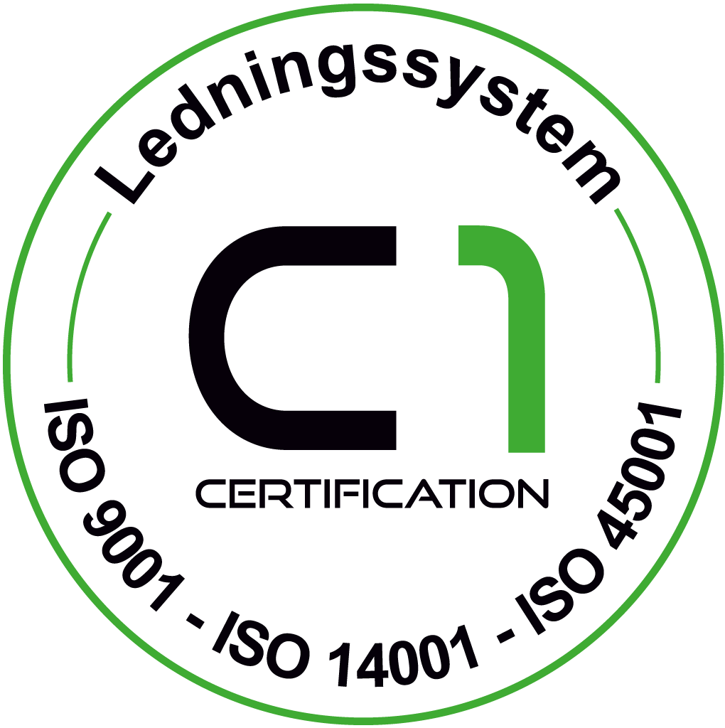 Ledningssystem C1 - Certification- ISO 9001 - ISO 14001 - ISO 45001